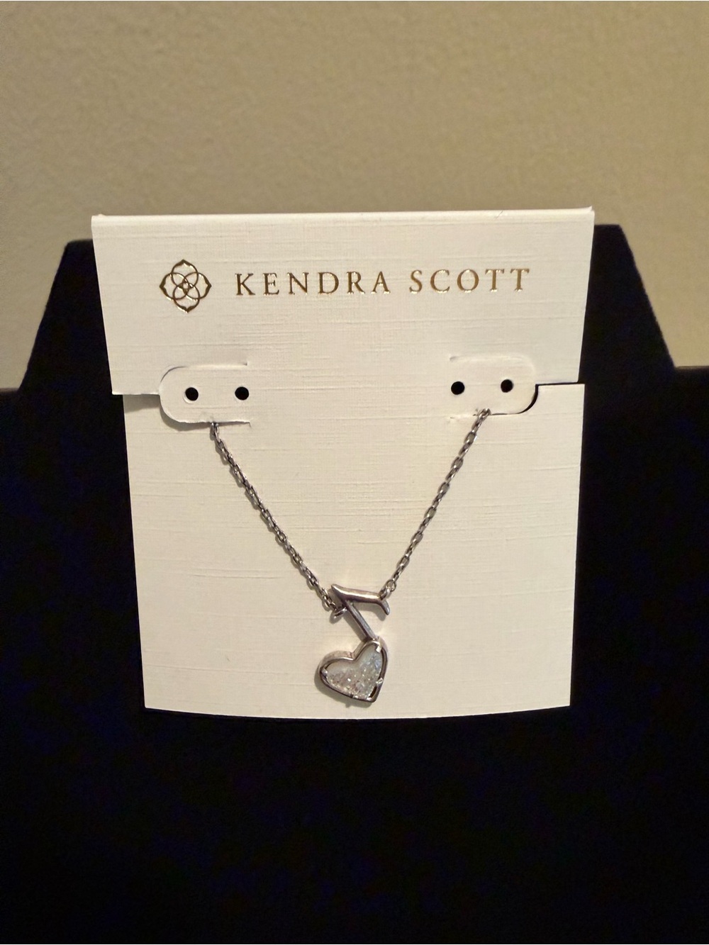 Kendra Scott x Dolly Parton Collection silver tone necklace w music note pendant